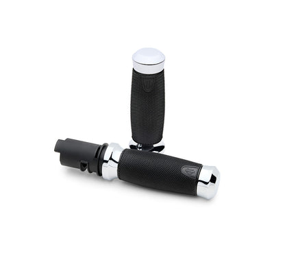 Harley-Davidson Get A Grip Hand Grips-Chrome, Magnum
