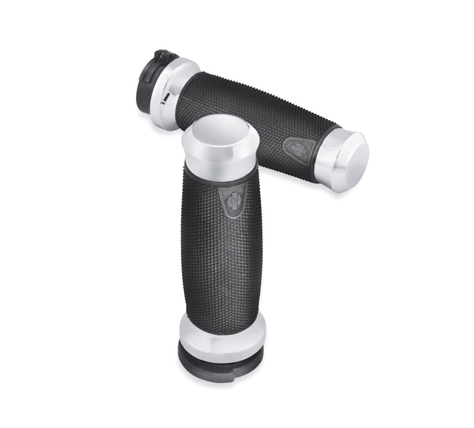 Harley-Davidson Get A Grip Hand Grips-Chrome, Standard