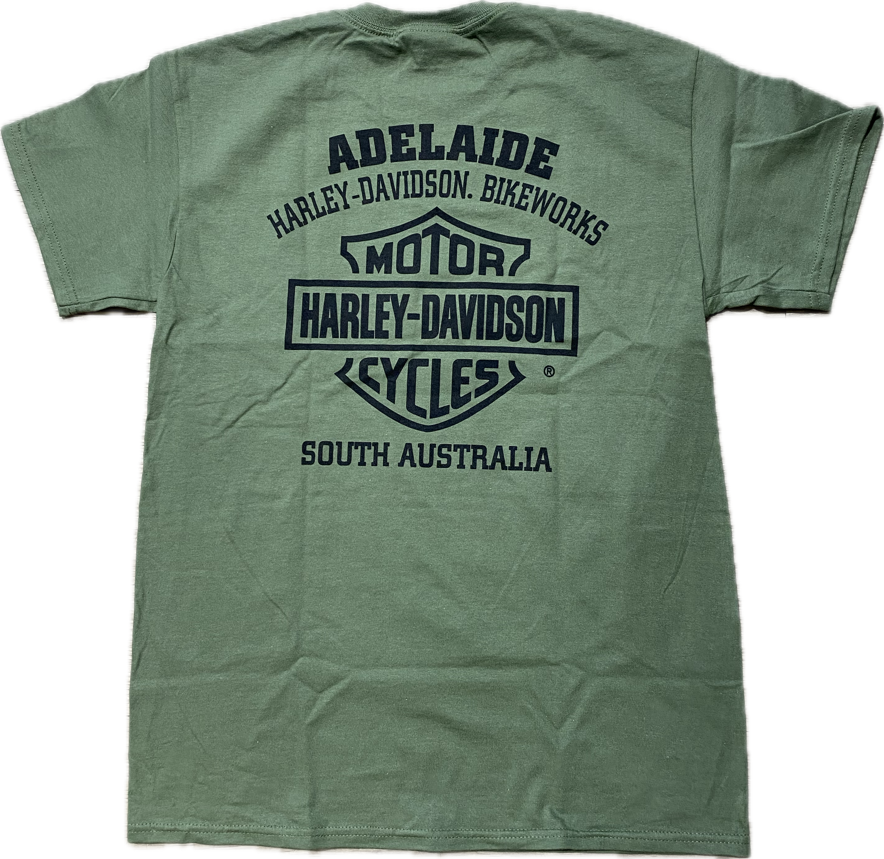 Adelaide Harley-Davidson Dark Trait Tee - Military Green