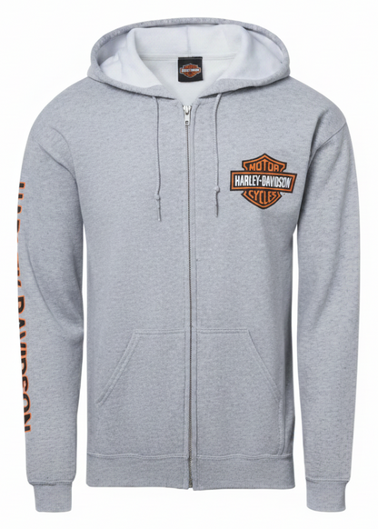 Adelaide Harley-Davidson B&S Zip Hoodie - Grey