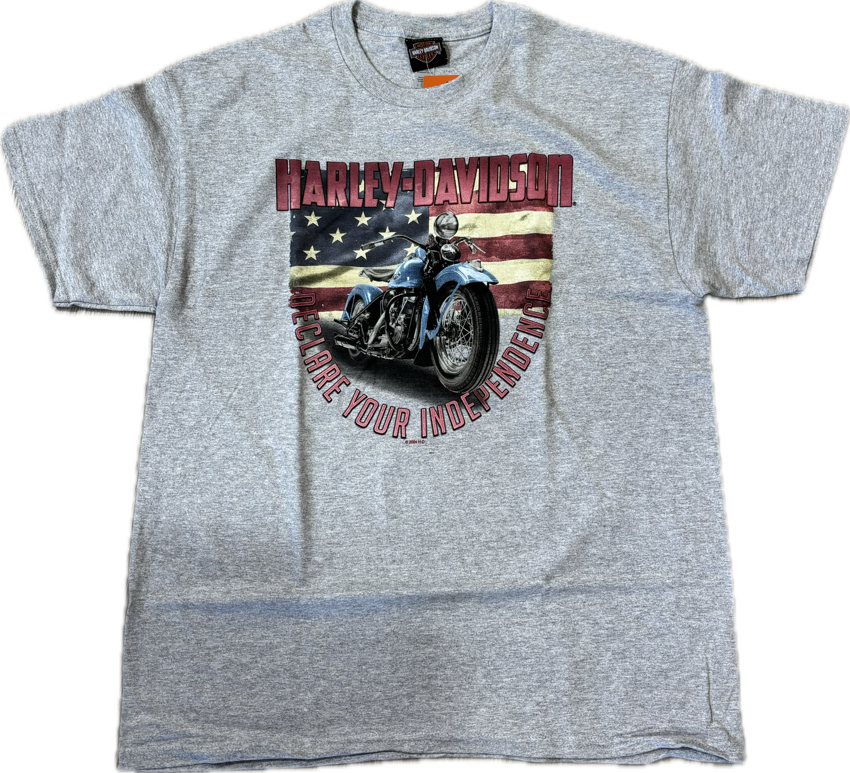 Adelaide Harley-Davidson Grey Bike Flag Tee