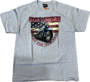 Adelaide Harley-Davidson Grey Bike Flag Tee