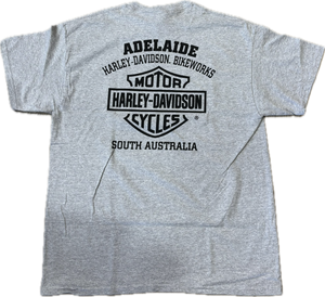 Adelaide Harley-Davidson Grey Bike Flag Tee