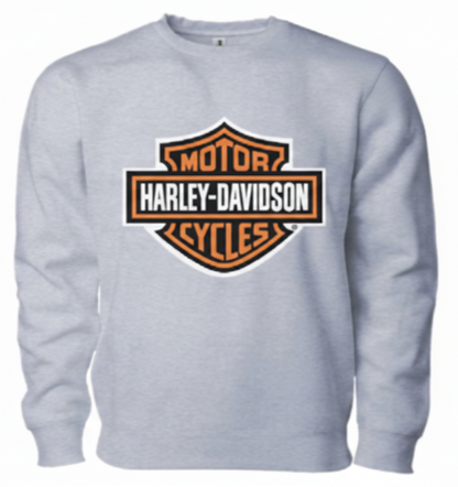 Adelaide Harley-Davidson Bar & Shield Fleece Crew-Grey