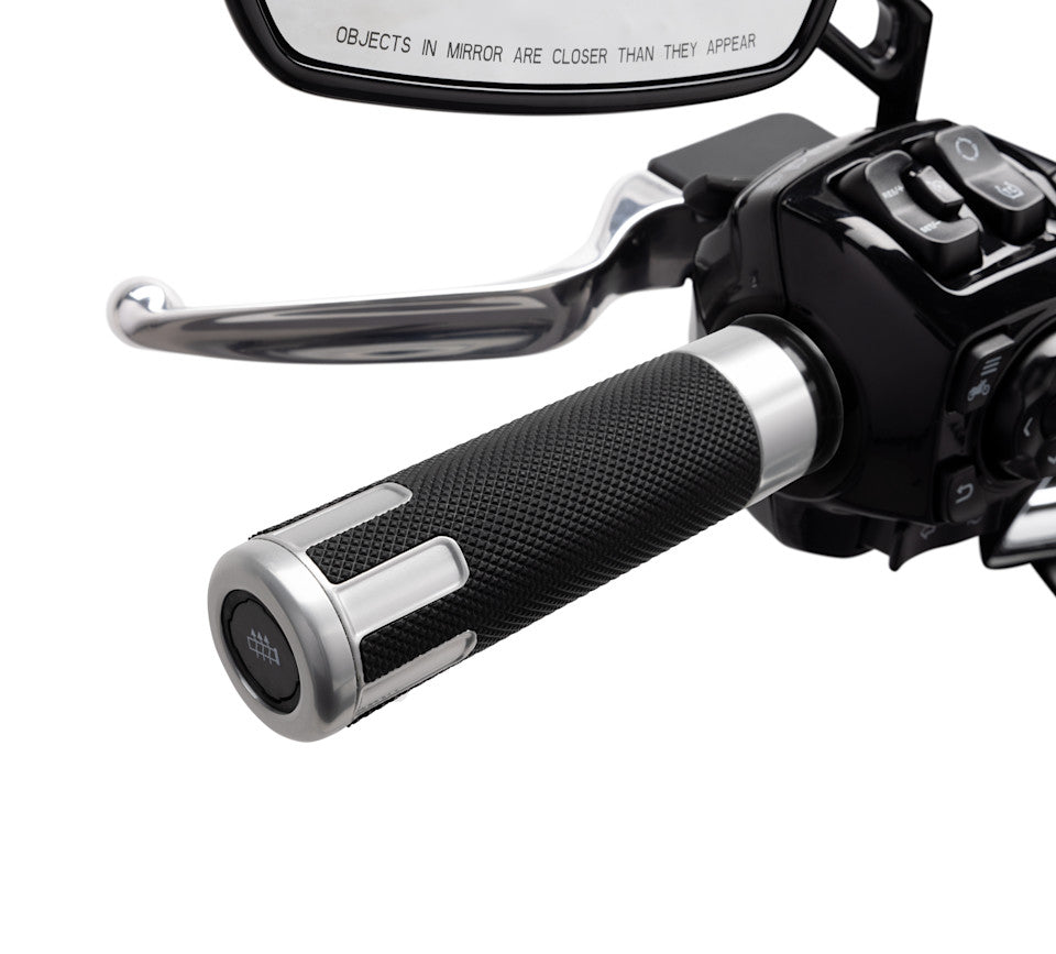 Harley-Davidson Switchback Heated Hand Grips- Chrome Anodized