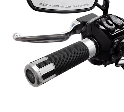 Harley-Davidson Switchback Heated Hand Grips- Chrome Anodized