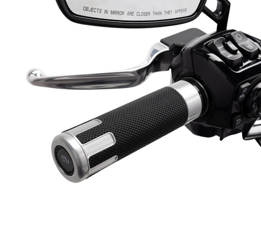 Harley-Davidson Switchback Heated Hand Grips- Chrome Anodized