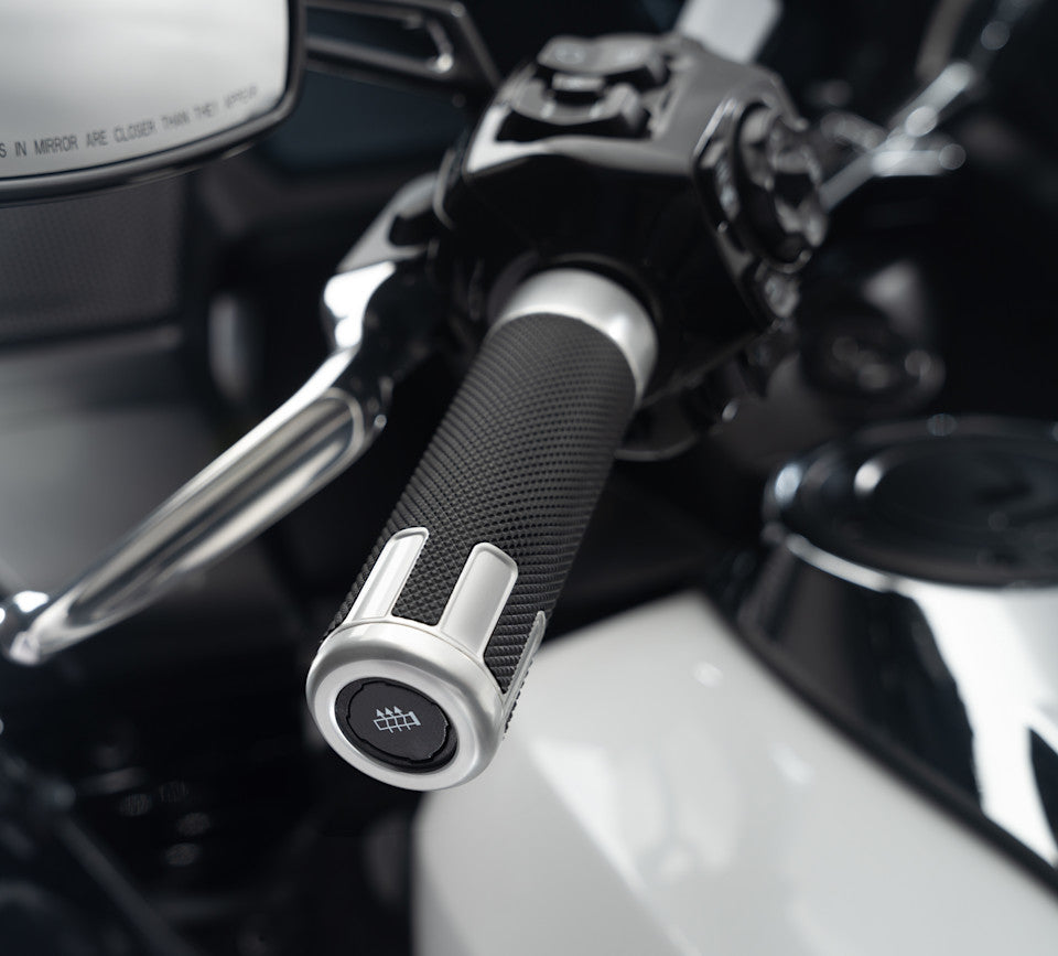 Harley-Davidson Switchback Heated Hand Grips- Chrome Anodized
