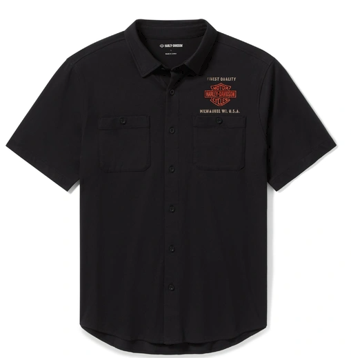 Harley-Davidson Men's Parts & Service Jersey Button-Up Shirt