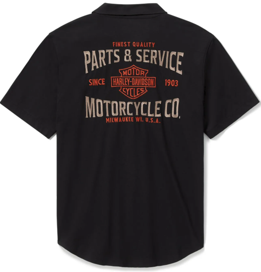 Harley-Davidson Men's Parts & Service Jersey Button-Up Shirt