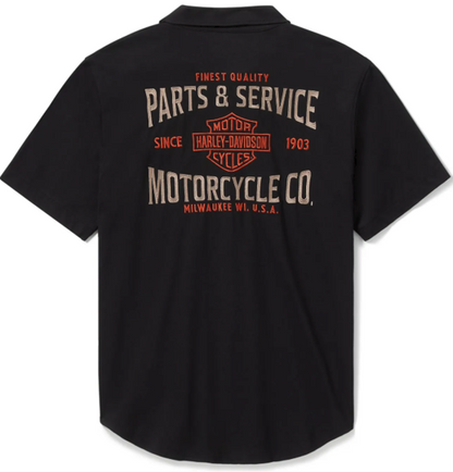 Harley-Davidson Men's Parts & Service Jersey Button-Up Shirt