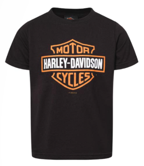 Adelaide Bike Works Kids Classic Bar & Shield Tee- Black