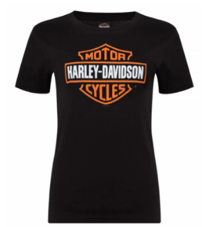 Adelaide Harley-Davidson Womens Black Bar & Shield Tee
