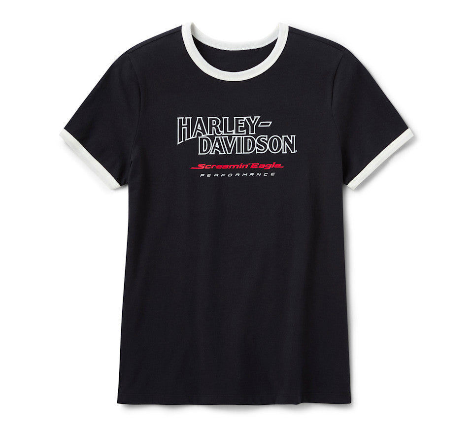 Women's Harley-Davidson Screamin' Eagle Drop H Ringer Tee