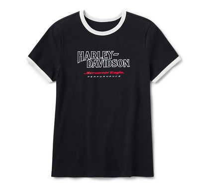 Women's Harley-Davidson Screamin' Eagle Drop H Ringer Tee