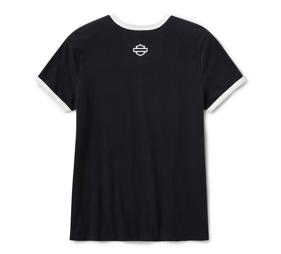 Women's Harley-Davidson Screamin' Eagle Drop H Ringer Tee