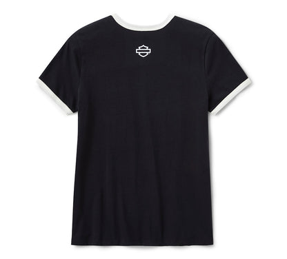 Women's Harley-Davidson Screamin' Eagle Drop H Ringer Tee