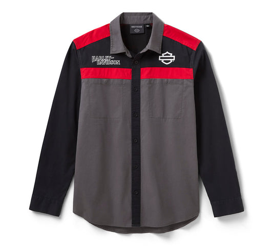 Harley-Davidson Men's Screamin' Eagle Long Sleeve Vented Mechanics Shirt