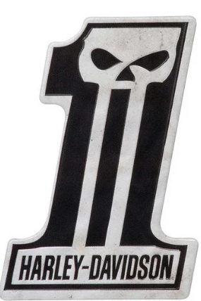 Harley-Davidson #1 Skull Tin Magnet