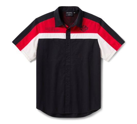 Harley-Davidson Men's Screamin' Eagle Vented Short Sleeve Mechanics Shirt