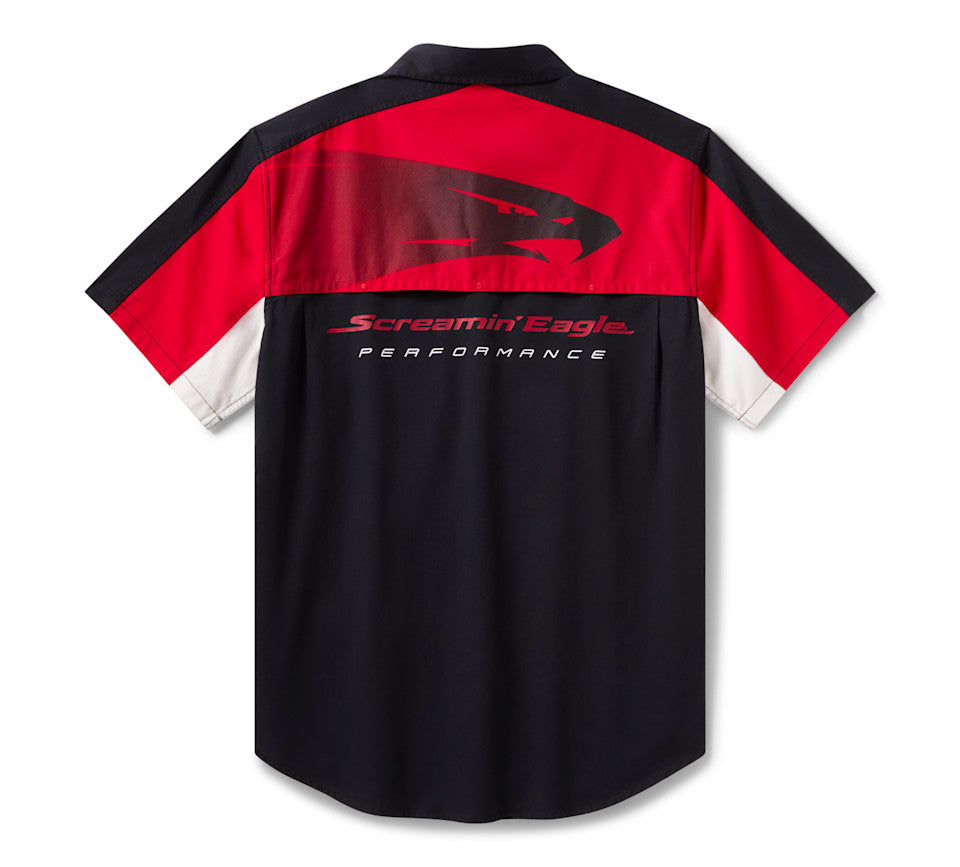 Harley-Davidson Men's Screamin' Eagle Vented Short Sleeve Mechanics Shirt