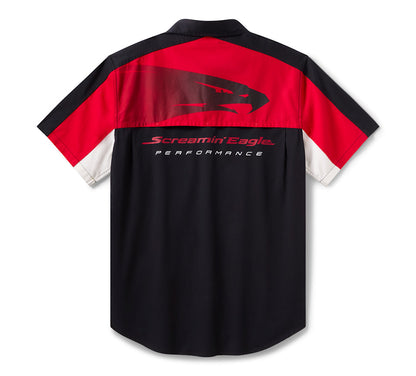 Harley-Davidson Men's Screamin' Eagle Vented Short Sleeve Mechanics Shirt