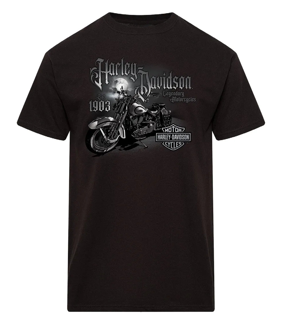 Adelaide Harley-Davidson Heritage Springer Mist Tee- Black