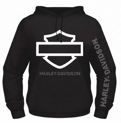 Adelaide Harley-Davidson B&S Hoodie - White Outline