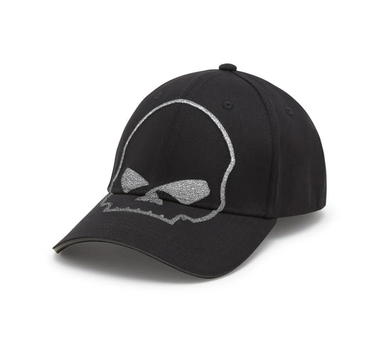 Harley-Davidson Men's Willie G Skull Softail Stretch Fit Baseball Cap