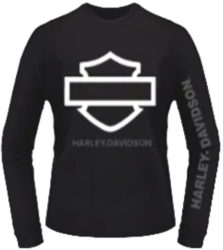 Adelaide Harley-Davidson B&S Outline Long Sleeve Tee