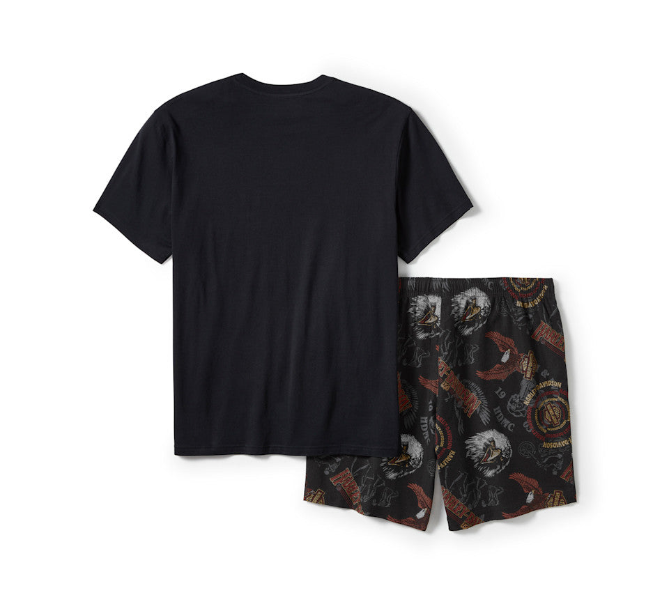 Harley-Davidson Men's 80s Tank Pajama Shorts Set