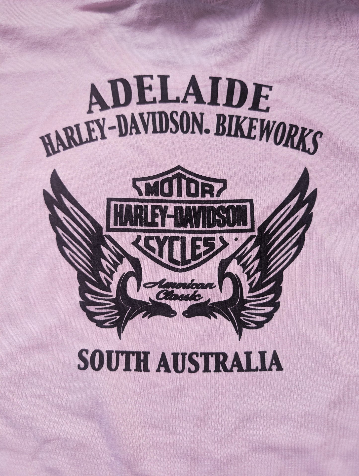 Adelaide Harley-Davidson Womens Pink Bar & Shield Tee