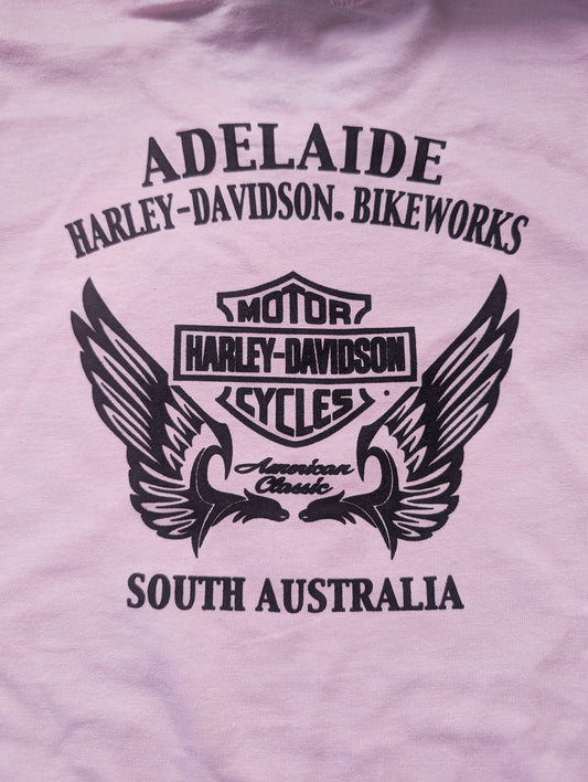 Adelaide Harley-Davidson Womens Pink Bar & Shield Tee