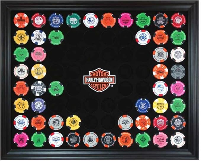 Harley-Davidson Magnetic 76 Poker Chip Frame