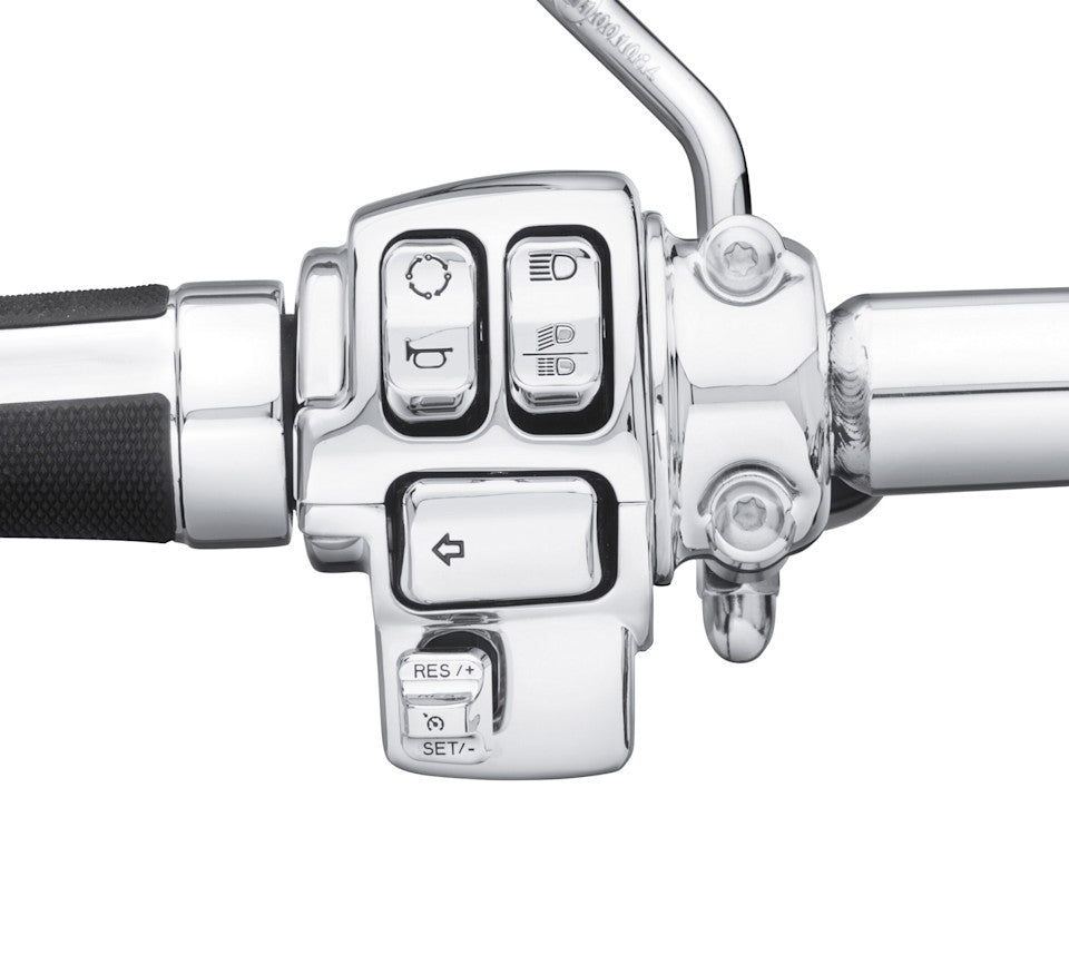 Harley-Davidson Chrome Switch Cap Kit- Chrome
