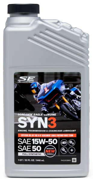 Screamin' Eagle Genuine SYN3 Full Synthetic Lubricant - SAE 15W50 / SAE 50- 1 Litre