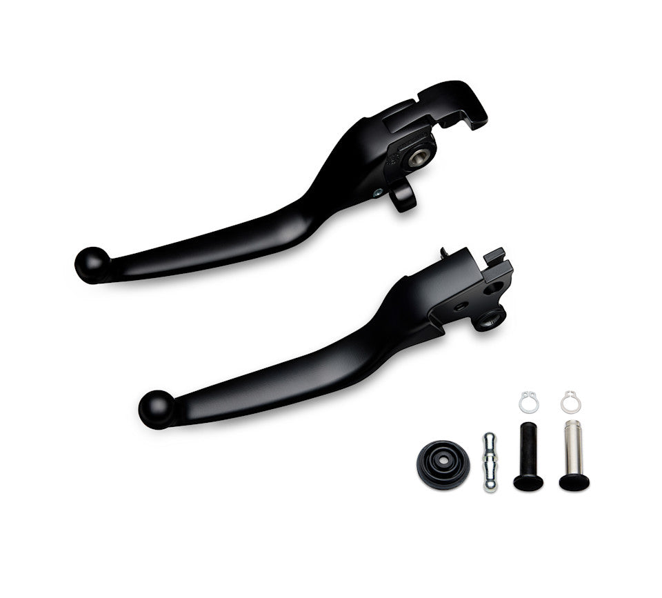 Harley-Davidson Adjustable Hand Control Lever Kit- Touring, Black