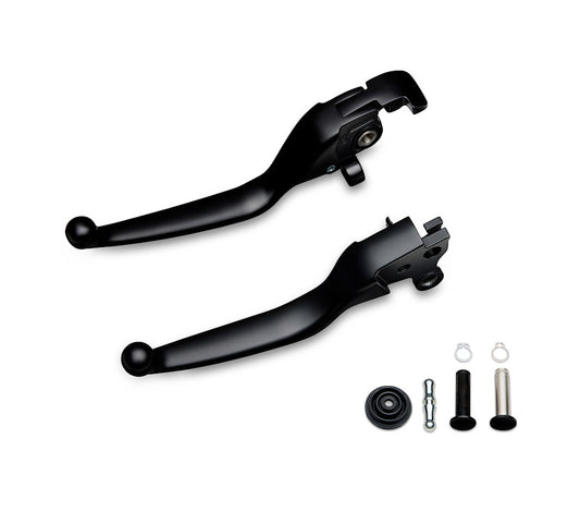 Harley-Davidson Adjustable Hand Control Lever Kit- Touring, Black