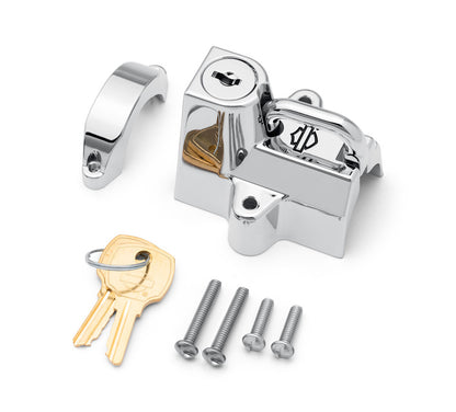 Harley-Davidson Universal Mount Helmet Lock- Chrome