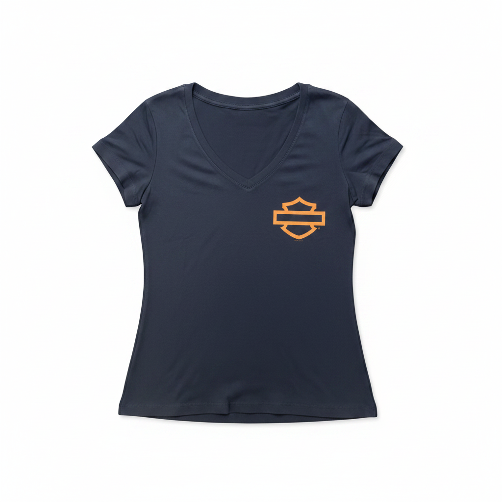 Adelaide Harley-Davidson Womens Outline B&S V Tee