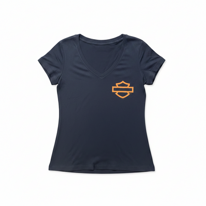 Adelaide Harley-Davidson Womens Outline B&S V Tee