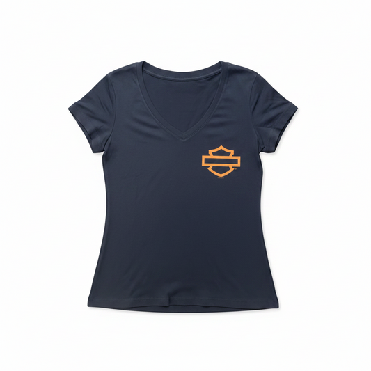 Adelaide Harley-Davidson Womens Outline B&S V Tee