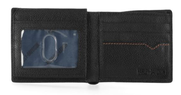 Harley-Davidson Leather Wallet - B&S Bifold with Passcase