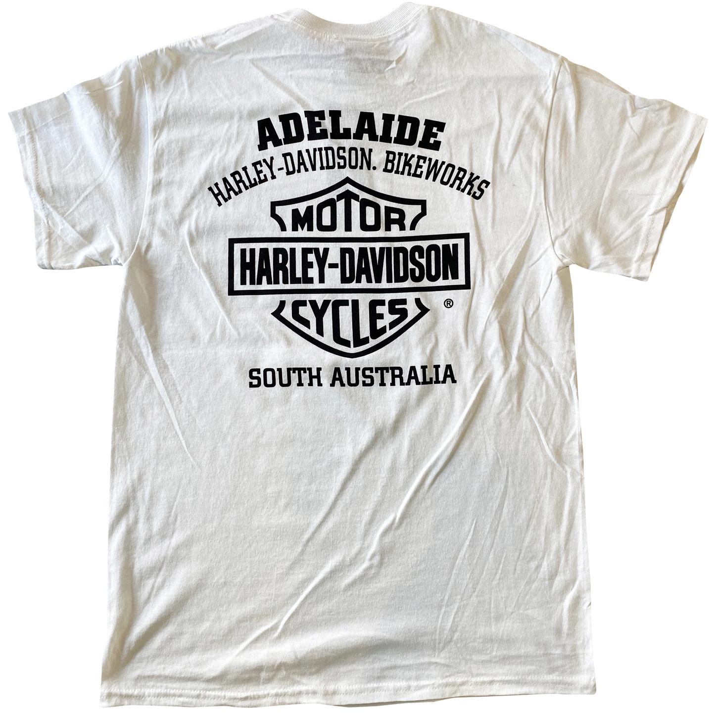Adelaide Harley-Davidson B&S Tee - White