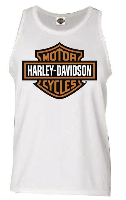 Adelaide Harley-Davidson Classic B&S Tank in White