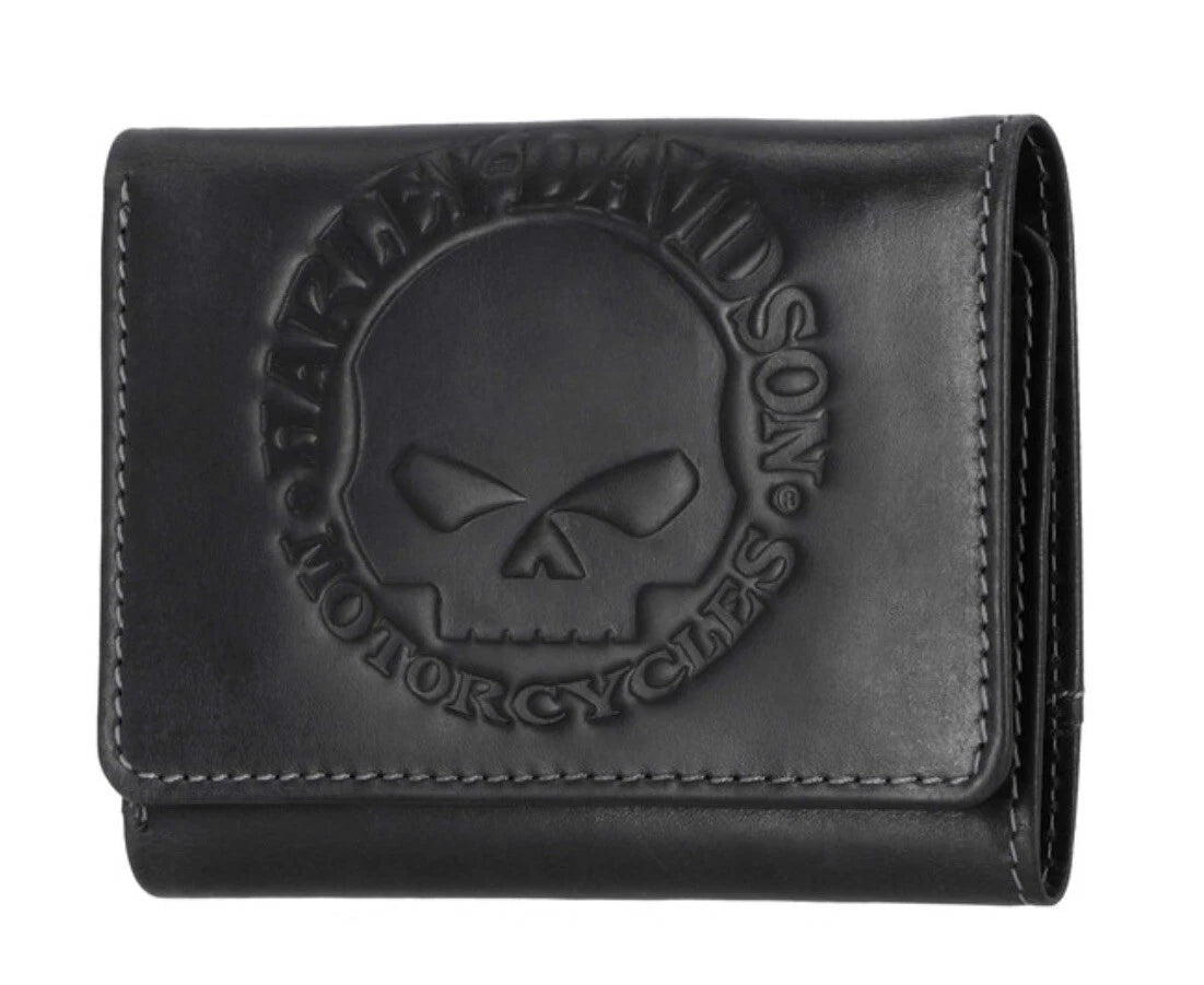 Harley-Davidson Men's Willie G Snap Trifold Wallet