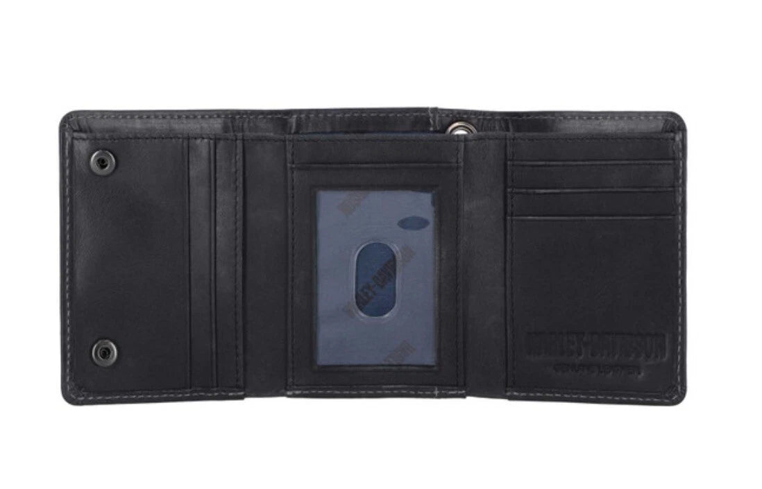 Harley-Davidson Men's Willie G Snap Trifold Wallet