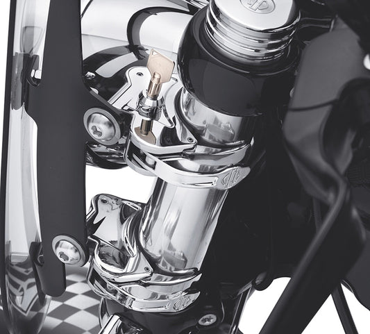 Harley-Davidson Locking Quick Release Windshield Clamp- Chrome