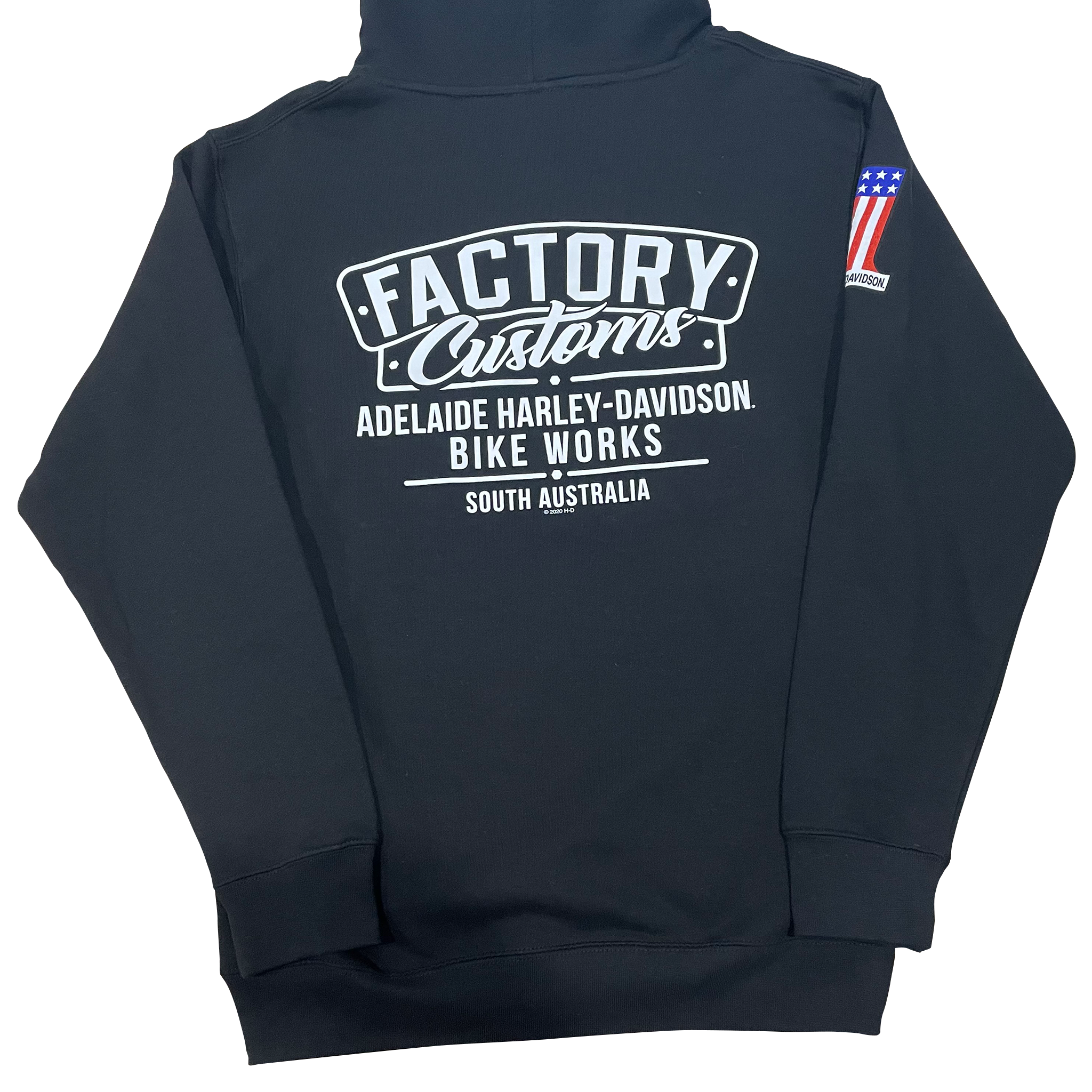 Adelaide Harley Davidson Factory Custom Hoodie Black Adelaide
