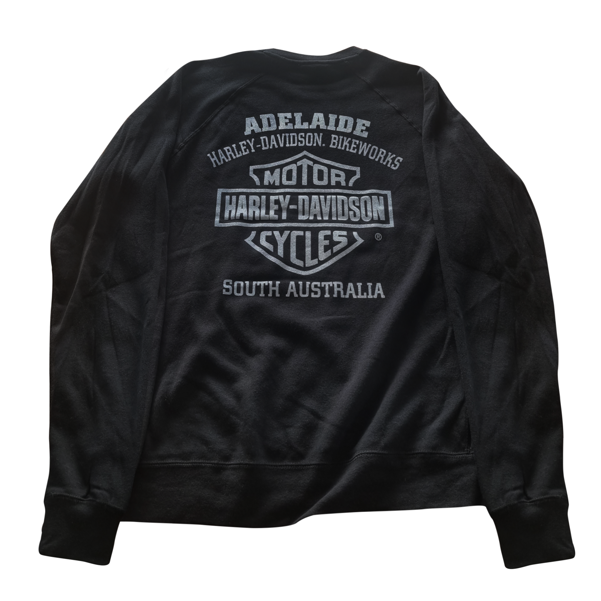 Adelaide Harley-Davidson B&S Crew Neck - Black/White